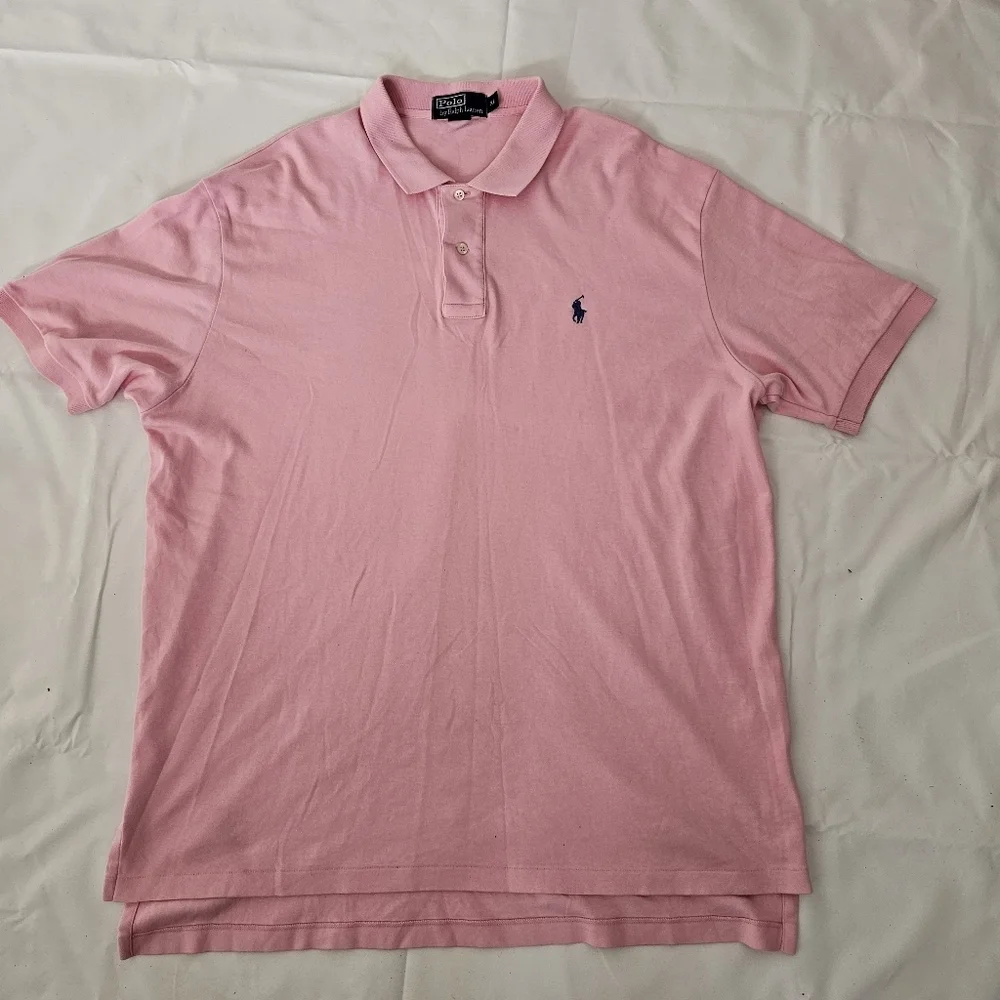 Polo Ralph Lauren Pink Piqué Fit Polo XL